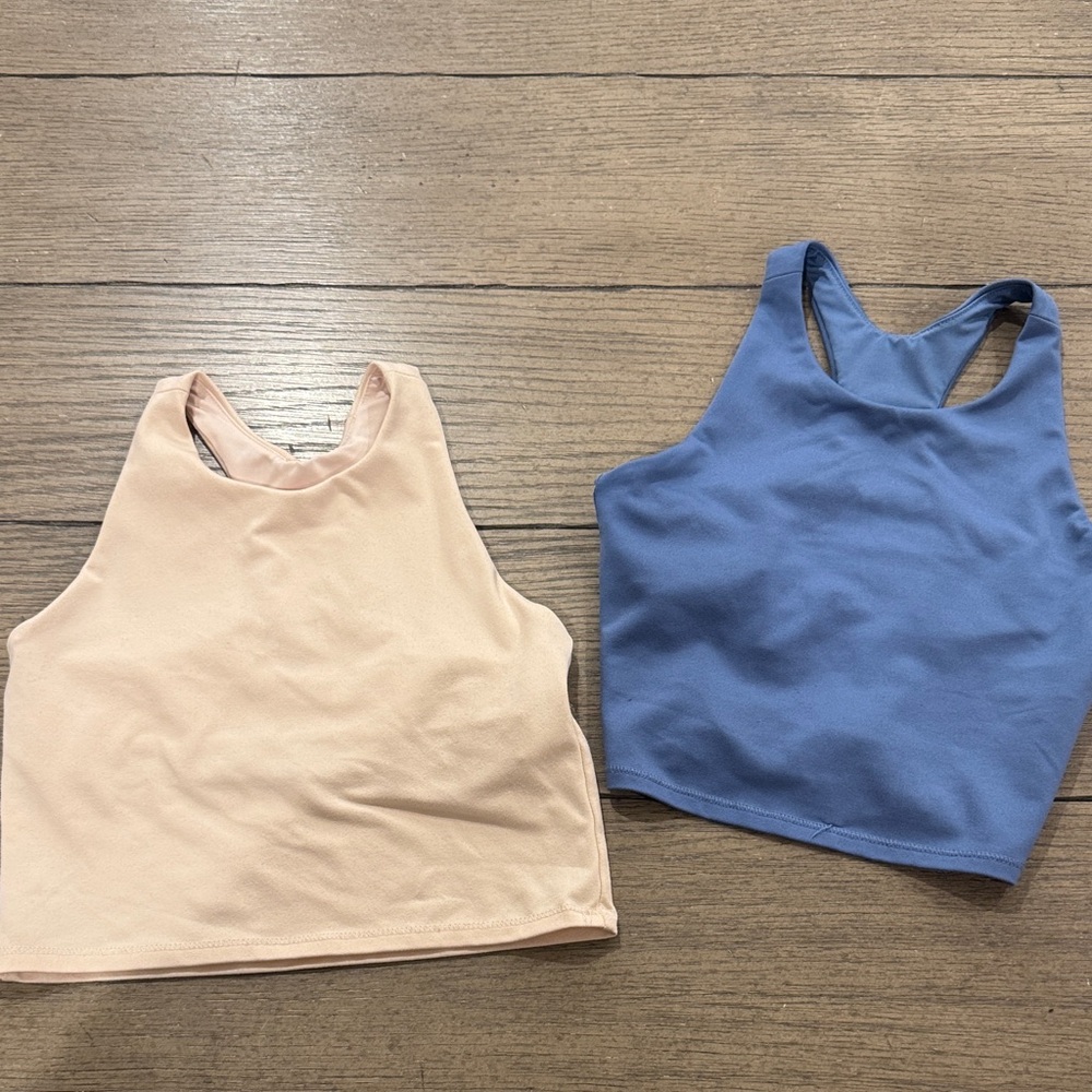 DSG Kids Tank Tops - Blue and Pale Pink